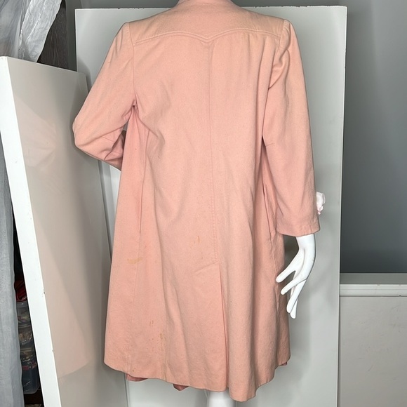 Fleurette Size 6-8 for I.Magnin Vintage Powder Pink Open Coat - Picture 15 of 15